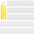 100 Pack 4 oz Plastic Squeeze Bottles with Top Flip Caps, Clear, BPA-Free, Travel-Friendly, Reusable, 120ml Capacity, Ideal for Travel, Personal Care, Sample Bottles