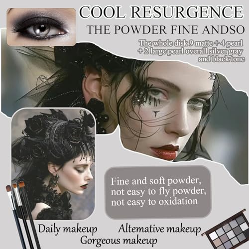 Smoky Eyeshadow Palette 16 Colors Matte Shimmer with Brushes