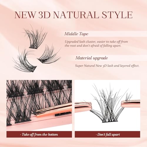 Lash Extension Clusters 10-16mm DIY Individual Eyelashes Mixed