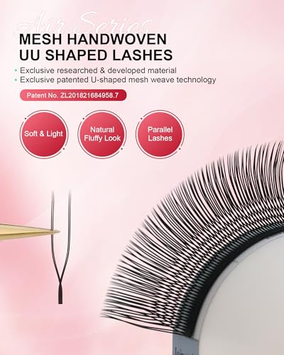NAGARAKU 2D UU Lash Extensions 0.07D Mix 8-15mm Premade Fans