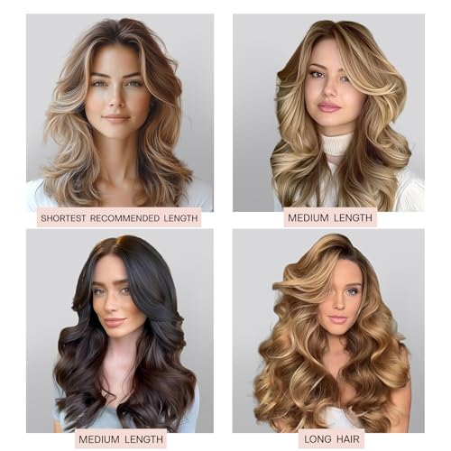 BLINKEEN Jumbo Satin Heatless Hair Curler Set - Overnight Rod & Scrunchies
