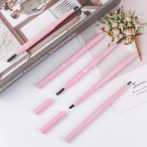 Eyebrow Pencil Waterproof with Spoolie - Long-Lasting Brow Liner