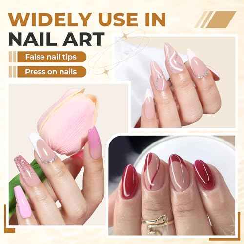 UNA GELLA Quick Drying Super Nail Glue for Press On Nails, Acrylic Nails & Nail Tips No Lamp Need Press On Nails Glue Drip Use with Opener£¨5ML£© Long Lasting for DIY Nail Art