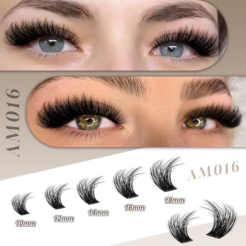 CoMango 180PCS Lash Clusters 3D Fluffy DIY Eyelash Extensions Soft