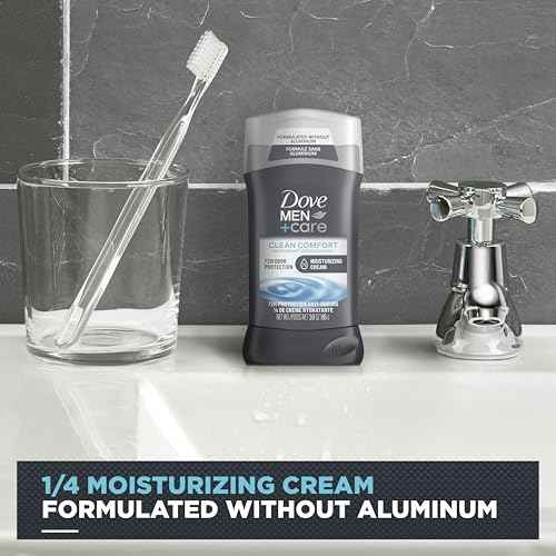 Dove Men+Care Gift Set ? Clean Comfort Body + Face Wash, Clean Comfort Aluminum-Free Deodorant & Dual-Sided Shower Tool (3 Piece Set)