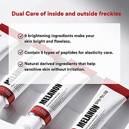 Medi-Peel Melanon X Cream 1.01 fl oz, Reduce Dark Spots, Anti-Aging, Spot Cream, Spot Treatment, Skin Trouble Care, Brightening, Moisturizing, Blemish & Freckles, Korean Skin Care, Tretinoin Cream