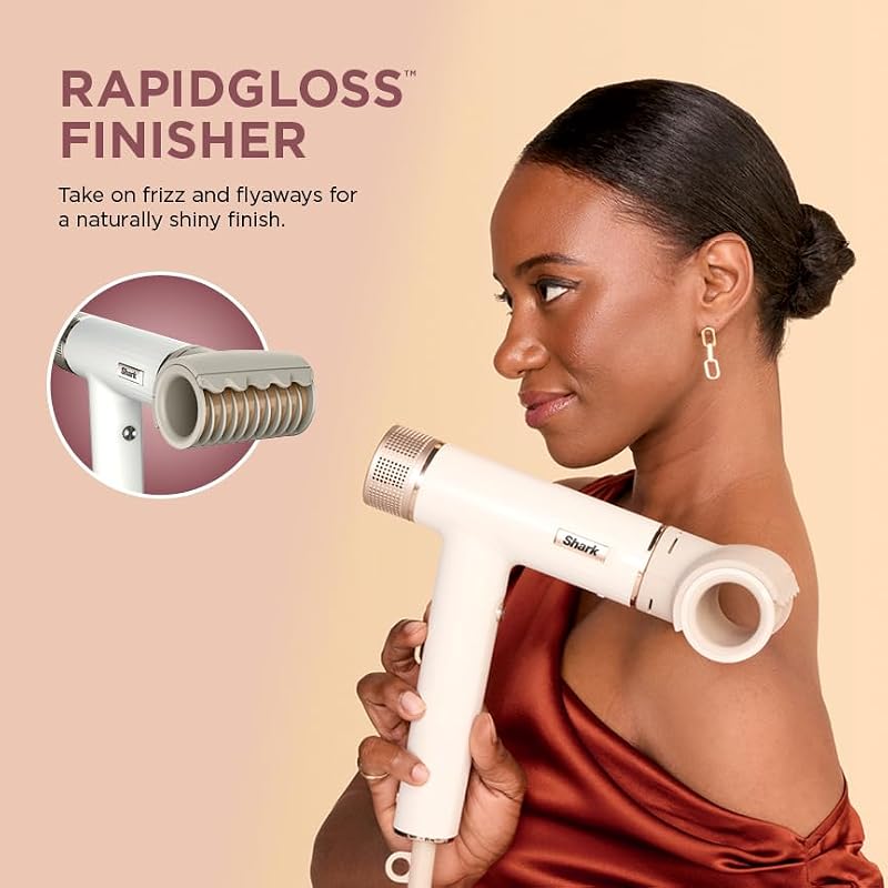 Shark SpeedStyle Hair Dryer with RapidGloss Finisher, Ionic Technology