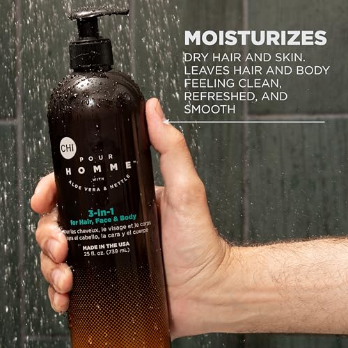 CHI Pour Homme 3-in-1 Men's Wash – Hair, Face & Body