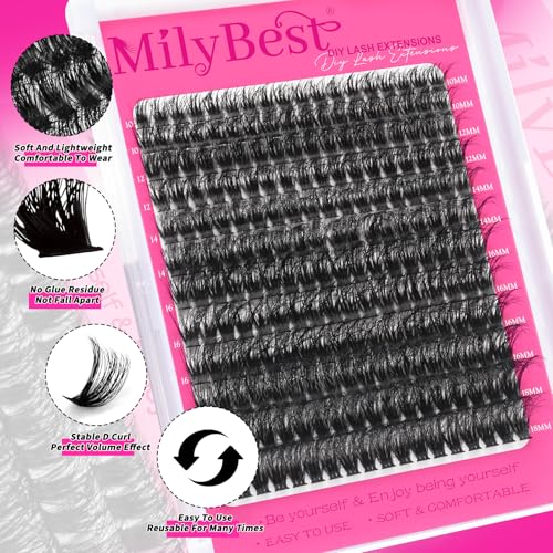 MilyBest 80D Lash Clusters Kit with Bond & Seal