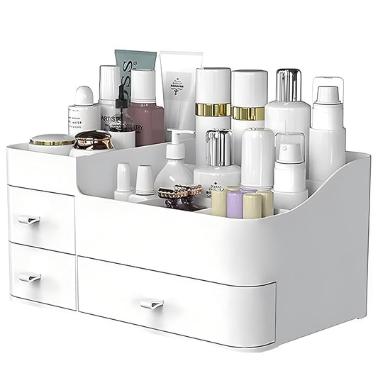 Makeup Organizer with Drawers,Large Capacity Bathroom Organizer and Storage,Vanity,Large Bathroom Countertop,Bedroom Storage for Skincare,Cosmetics,Perfume,Brushes,Eyeshadow,Lipstick, Nail Polish