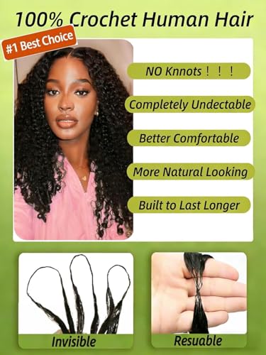 Knotless Pre-Separated Burmese Curly Crochet Hair 18 Inch