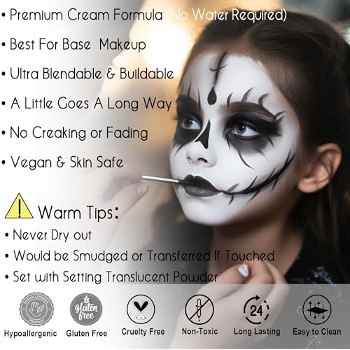 CCBeauty Face Paint Stick - Waterproof Full Coverage Costume Makeup