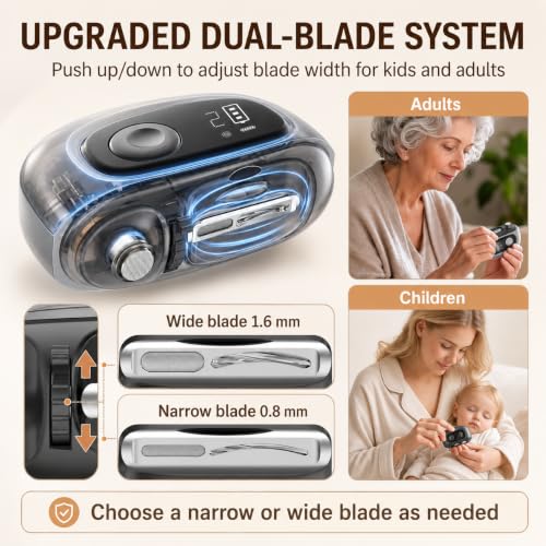Gaguusu Electric Nail Clipper with Adjustable Width & Speed