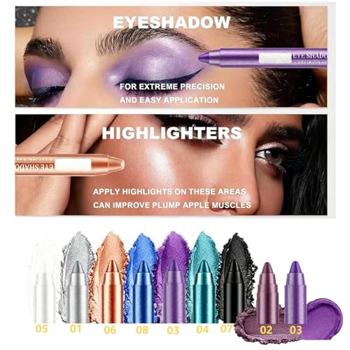 Purple Shimmer Eyeshadow Stick – Waterproof 3-in-1