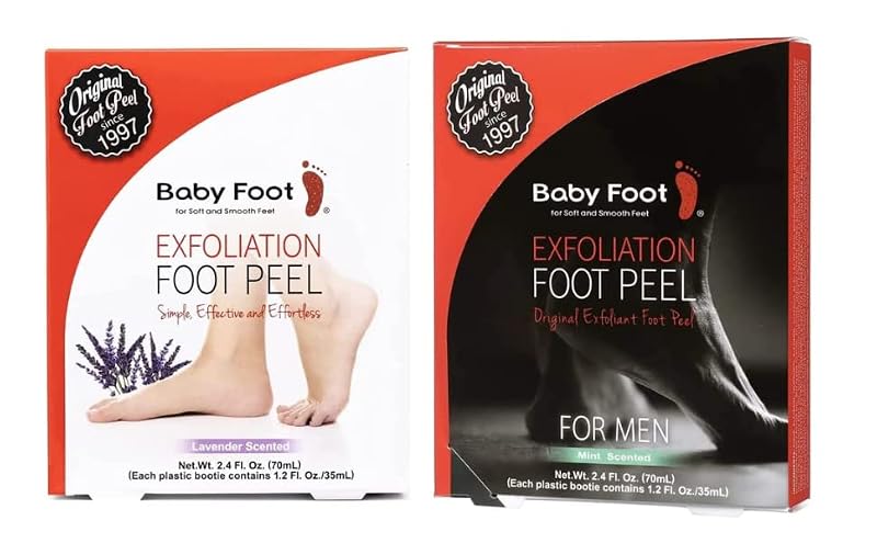 Baby Foot Original Exfoliating Foot Peel Mask for Dry, Cracked Feet