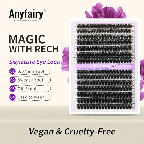 Lash Clusters 10-18mm Volume Eyelash Extensions Kit 280pcs