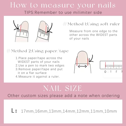 Press on Nails Long Coffin Pink Wavy Swirl Lines Bling Rhinestones White French Tip Handmade Fake Nails XL, Reusable Glossy Gel False Nail Full Cover Stick on Nail Manicure for Women-14pcs, L