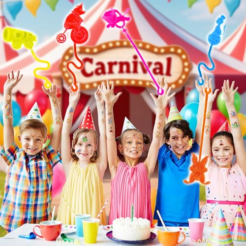 48 PCS Carnival Party Favors - Sticky Hands & Tattoos