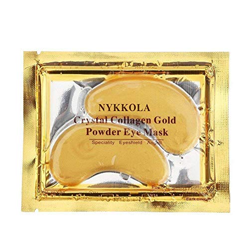 20 Pairs Gold Eye Mask Powder Crystal Gel Collagen Eye Pads For Anti-Aging & Moisturizing Reducing Dark Circles, Puffiness, Wrinkles