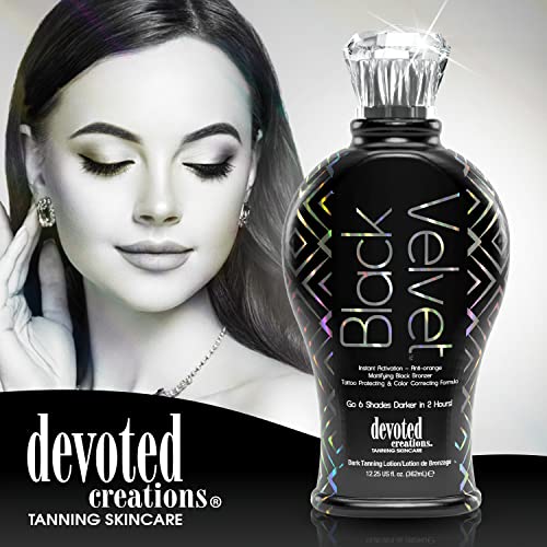 Devoted Creations Black Velvet Bronzer Tanning Lotion 12.25 oz