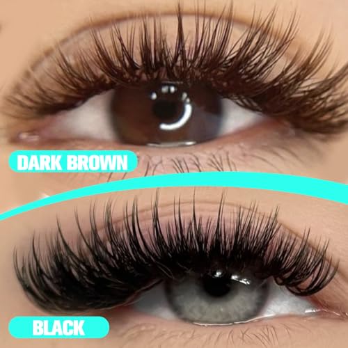 Brown Lash Extensions D Curl 0.05mm 8-15mm Mixed Length