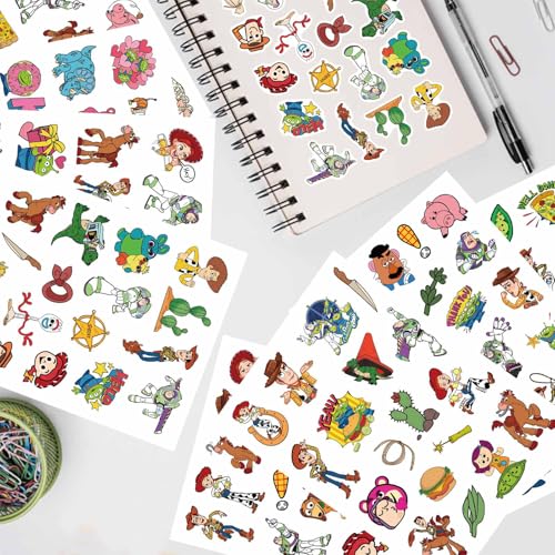 HUXICUI Toy Inspired Sticker Set A – 32 Sheets, 7x5in, Scrapbooking & Party Favors