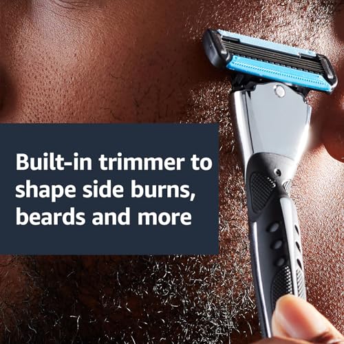Amazon Basics 5-Blade MotionSphere Men's Razor Handle & 16 Cartridges
