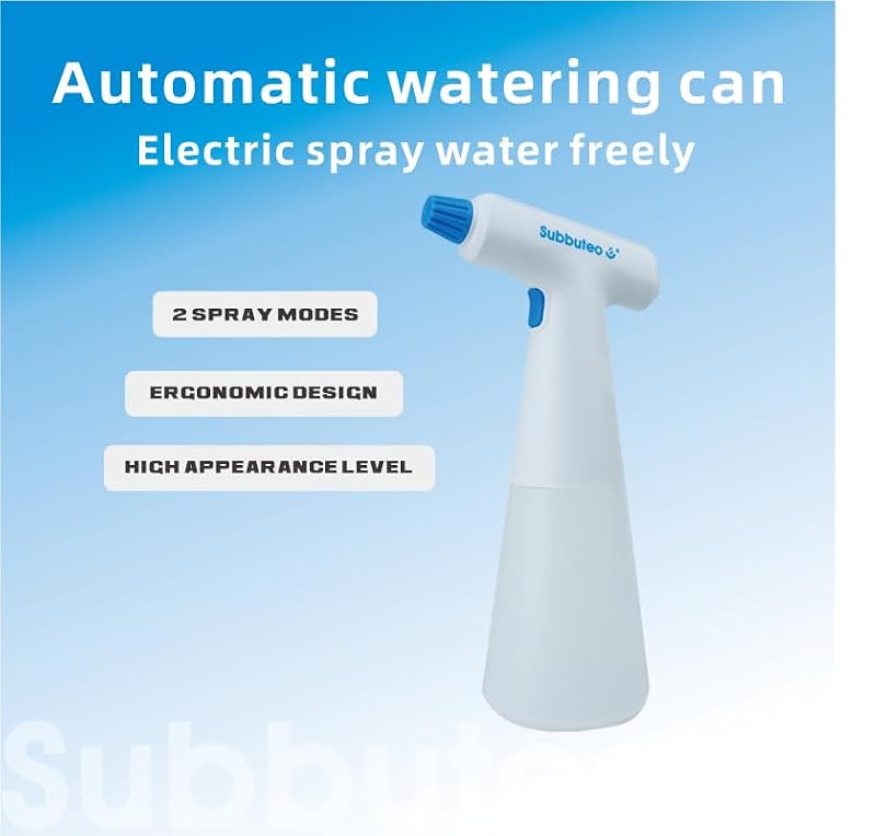 Subbuteo Electric Plant Mister Spray Bottle - 0.55L USB Auto Sprayer