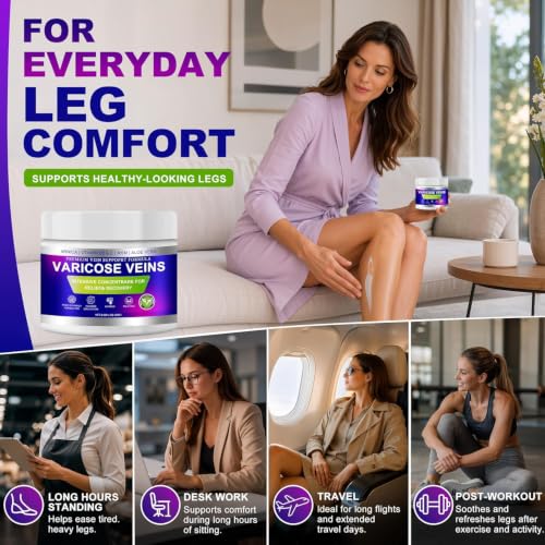 Varicose Veins Cream for Legs - Spider Vein Treatment & Relief