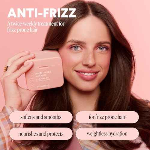 MONDAY HAIRCARE ANTI-FRIZZ Hair Mask with Shea Butter, Jojoba, Coconut, & Almond Oil for Frizz-Prone Hair 250 mL (Dual Pack)