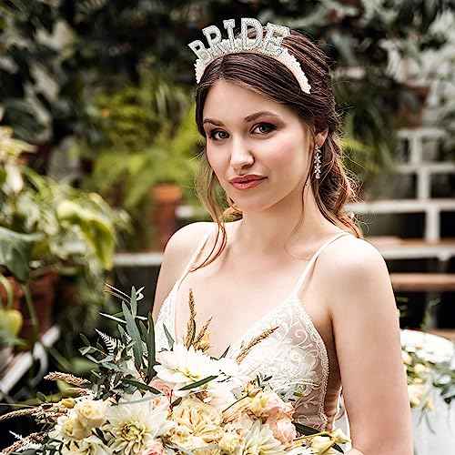 Casoty Pearl Bride Headband Material, One Size Fit All, Wide Applications, Women's Hairband, Bridal Shower, Wedding, Engagement Parties Gift