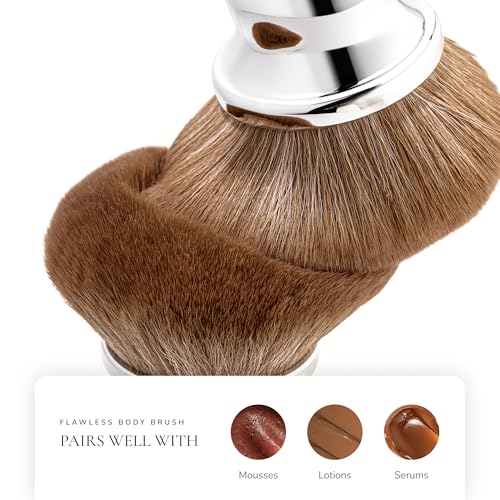 Loving Tan Flawless Body Tan Application Brush - Self Tanning, Streak Free, Premium Bristles, Oversized for Even and Easy Coverage, Free-standing, Vegan and Cruelty Free