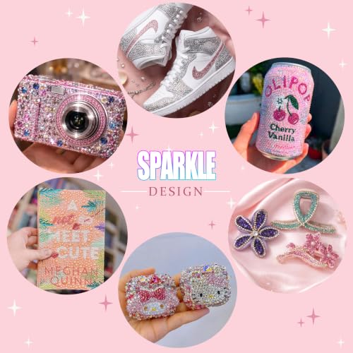 36000 Rhinestones 48 Colors 3mm Flatback Gems with B7000 Glue