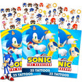 Sonic the Hedgehog Temporary Tattoos - 75 Designs Party Favors