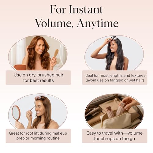 Volumizing Hair Roller Clips for Heatless Root Lift - 2-Pack Terracotta