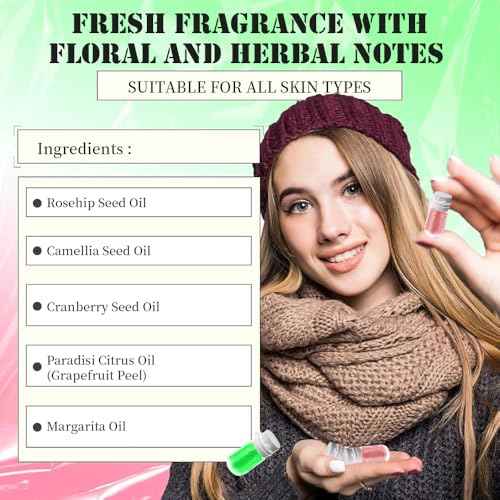 Natural Cleansing Oil Makeup Remover with Jojoba & Rose Oils, Gentle Moisturizing Cleansing Oil for All Skin Types, Individually Travel-Friendly, 2ml 40caps