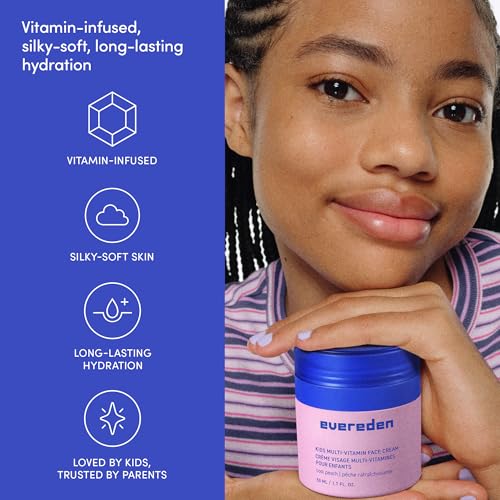 Evereden Kids Happy Face Duo (Melon Juice) - Multi-Vitamin Face Wash & Face Cream Set - Clean & Vegan Skin Care for Kids 3+ - Moisturizing, Nourishing, & Protective Skin Care Set