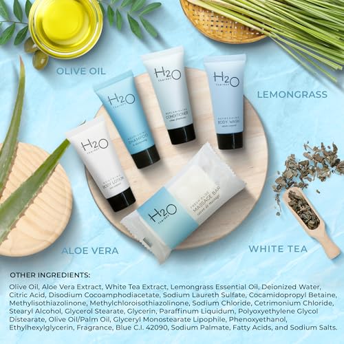 H2O Therapy 75-Piece Hotel Toiletries Set with Shampoo Conditioner Lotion