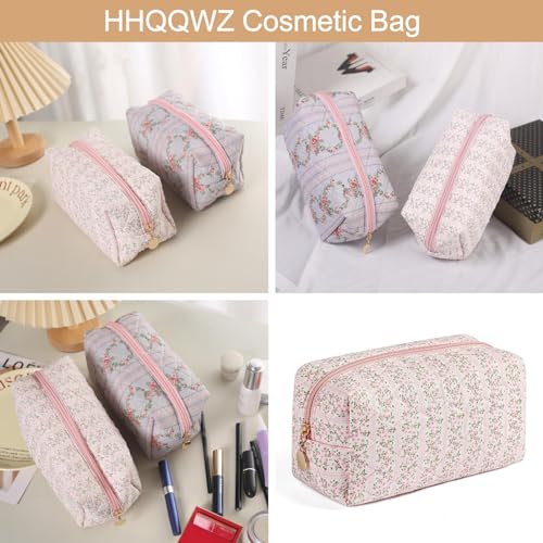 Pink Makeup Bag for Travel - Large Cosmetic Organizer