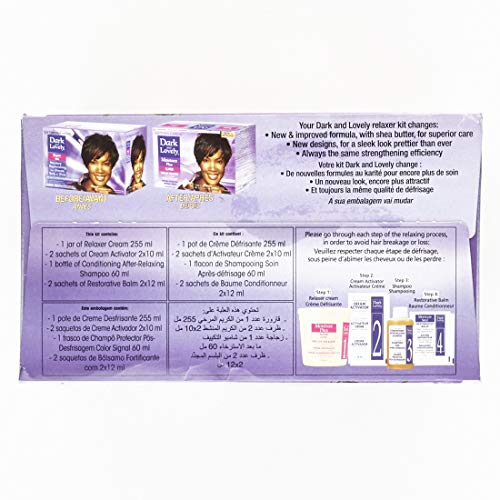 Dark and Lovely Healthy Gloss 5 No-Lye Relaxer Kit