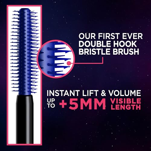 L'Oreal Paris Telescopic Lift Mascara Stellar Blue – Lengthening & Volumizing Waterproof Eye Makeup 0.33 fl oz