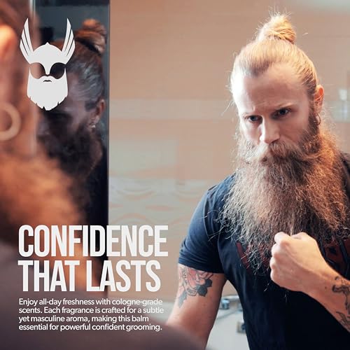 The Beard Struggle Warrior¡¯s Beard Balm - Silver Collection, Viking Storm - Non-Greasy Low-Hold Formula, Luxurious Cologne-Grade Fragrances 100% Natural Ingredients - 50g / 1.76 US. oz.