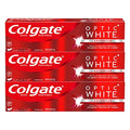 Colgate Optic White Whitening Toothpaste Sparkling White - 3 Pack, 5 Ounce
