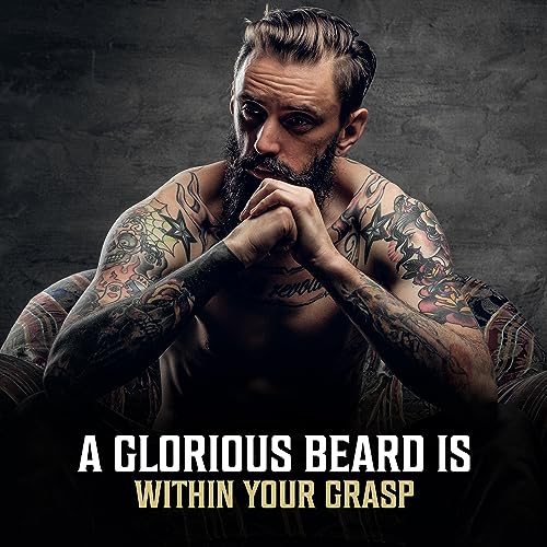 Viking Revolution Beard Oil for Men - All Natural Beard Oil Spiced Vanilla Scent with Argan Oil & Jojoba Oil Beard Conditioner and Softener - Strengthens Beards and Mustaches for Men (2 Pack)
