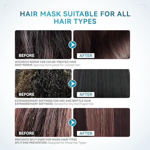 Caviar & Silk Protein Hair Mask - Deep Conditioner for Damaged Hair
