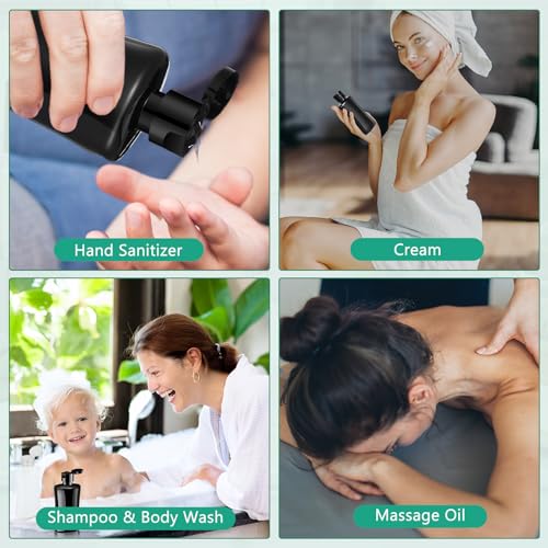 Domensi 36 Pcs Black Travel Bottles with Flip Cap Plastic Travel Size Toiletries Bottles Portable Leak Proof Squeeze Container Refillable Empty Cosmetic Containers for Liquid Shampoo Lotions (3.4 oz)