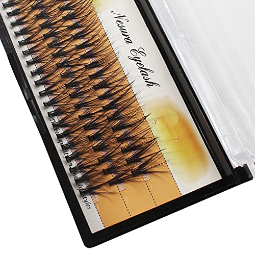 Bodermincer Eyelashes Cluster lashes C curl Thickness 0.07mm 20 Roots 60pcs Individual Fake False Eyelashes Cluster Black Eye Lashes Lashes Eyelash Extensions (15mm)