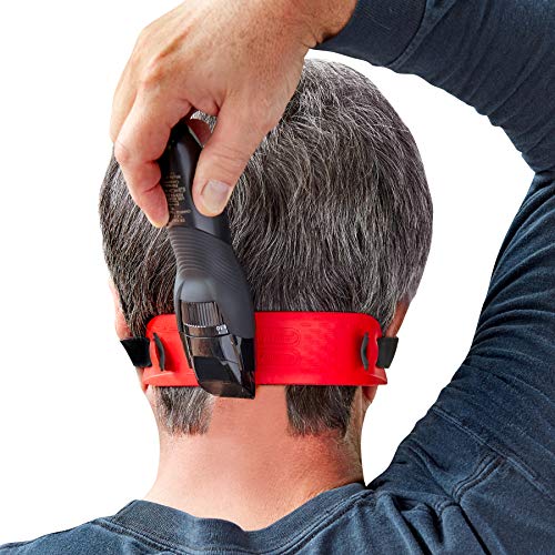 Quality Time Neck Hair Guide Premium, 2 Different Neckline Templates with All 4 Neck Hairline Styles; A Premium Adjustable Stencil/Guard for Haircut, Do It Yourself, Made in USA