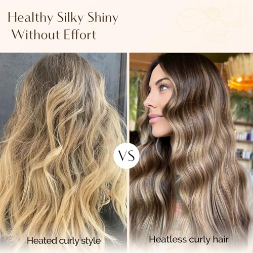 Heatless Hair Curlers with Satin Silk Bonnet - No Damage Overnight Styling