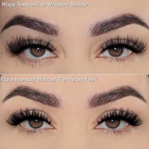 FARRED Wispy Hybrid Mink Eyelashes 14 Pairs Cat Eye Lash